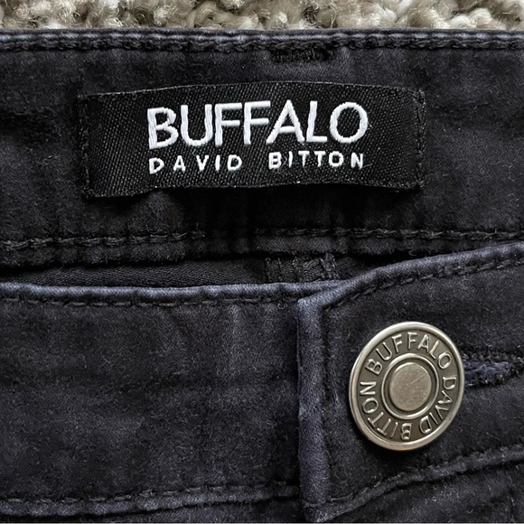 Buffalo David Bitton Daily Mid-Rise Stretch Skinny Ankle Grazer Blk Pants 10/30 - Picture 7 of 14